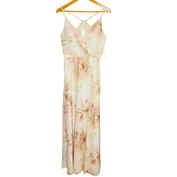 Marchesa Notte Sessa Printed Bridesmaid Maxi Dress Floral Blush size 10 NWT - Picture 6 of 10